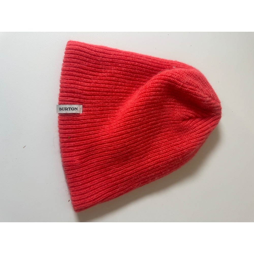 Burton Vibrant Red Ribbed Beanie